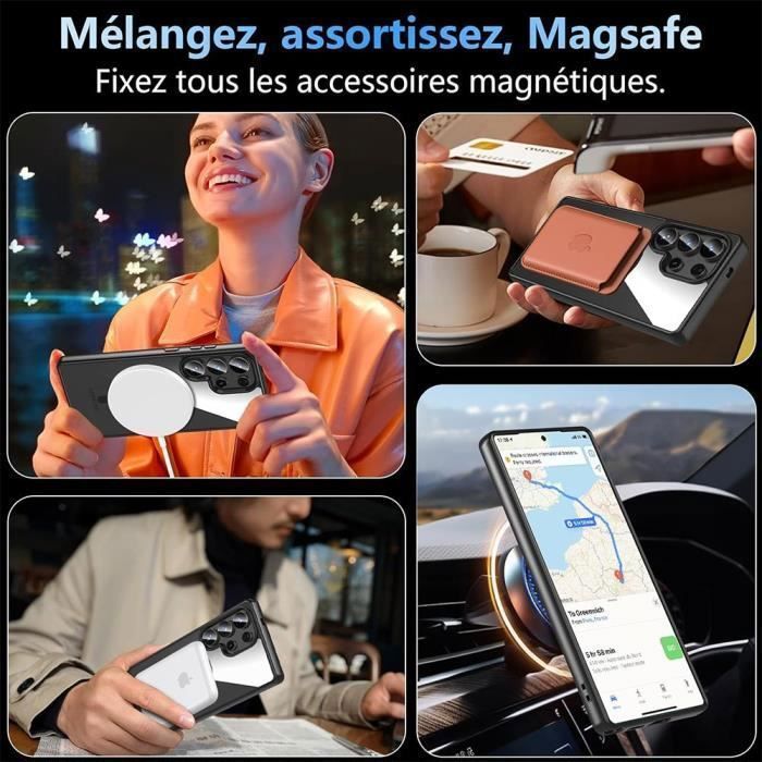 Coque de protection - BOOLING - pour Samsung Galaxy S25 Ultra - Hybride - Noir - 2 Verres Trempés