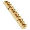 10pcs 10Hole Electrical Distribution Wire Screw Terminal Brass Ground Neutral Bar