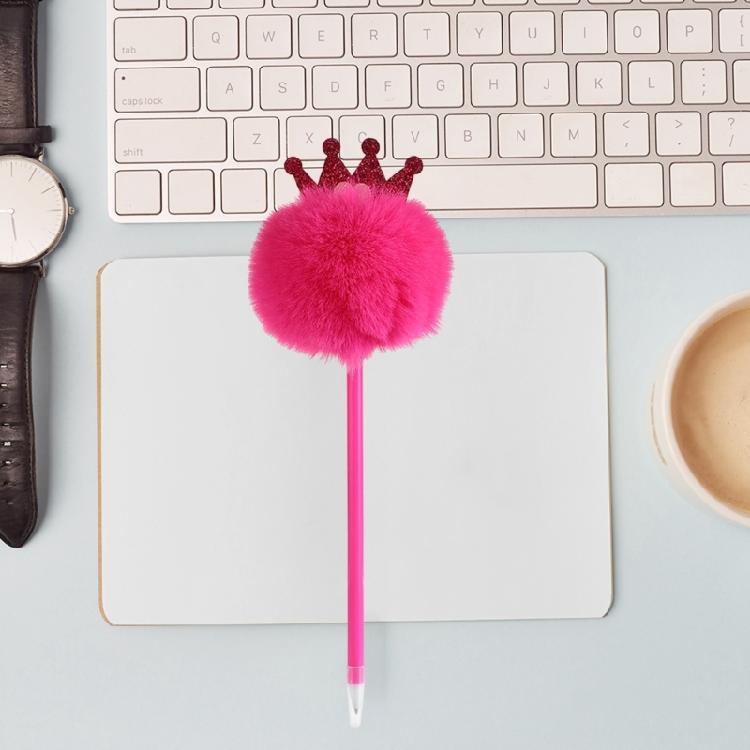 Furry Pom Ballpoint Pen 0.7mm Pen Point for Student Adult Funny Ballpoint Pen for Writing Journaling Office Writing Tool
