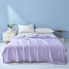 Solid Color Summer Ice Silk Quilted Quilt Thin Breathable Cooling Blanket Throw Blanket  Dormitory