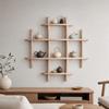 Wooden Wall Display Shelf Versatile for Reading Area, Entryway