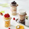 350ML Glass Containers Overnight Oats Vibrant Stackable Jars with Lids Spoon Healthy Food