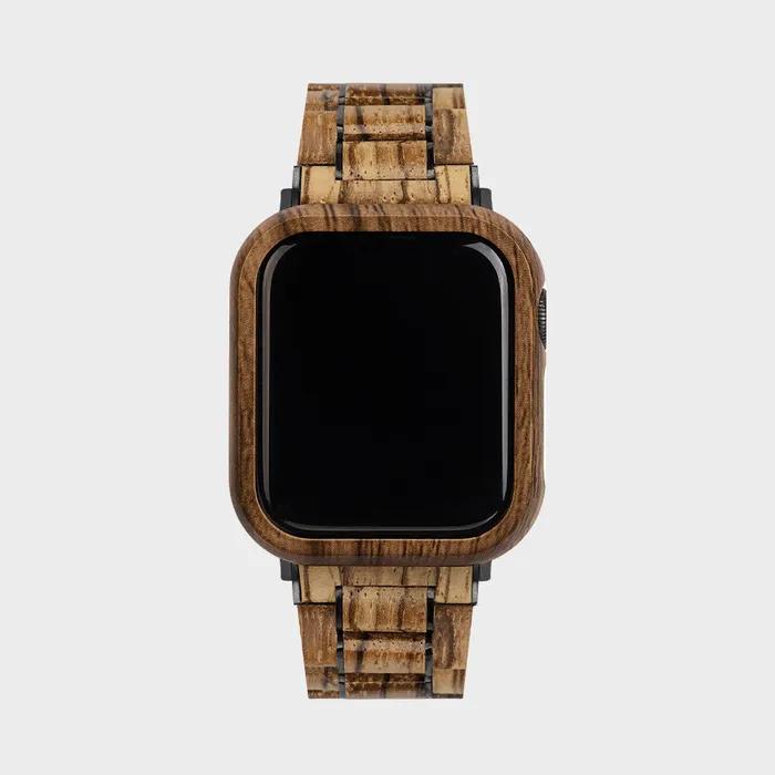 Apple Watch Wood Strap 38/40/42/44mm Zebra Compatible with SE/6/5/4/3/2/1