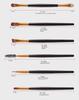 32-Piece Pink Makeup Brush Set with Black Wood Handles