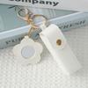 Travel Lipstick Bag with PU Leather Keychain Holder Keeps Lip Balm Safe and Accessible