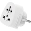 Ewent Adaptateur De Voyage, Adaptateur Monde Vers L' Europe, USA/UK/AUS/Chine/Japon/Suisse Etc. Vers Prise Schuko (FR/IT/ES/DE/EU)