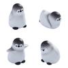 2 Pcs Miniature Penguin Figurines, Cute Tiny Resin Penguin Figures, Mini Arctic Animals Cake Topper for Fairy Garden, Micro Landscape, DIY Crafts