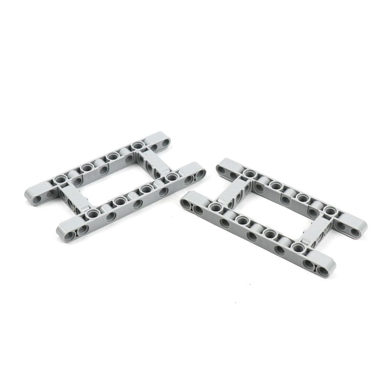 10PCS MOC Technical Framed Building Block Parts Creative Kids Toys Technical Beam 5x11 Open Center Frame Thick 64178