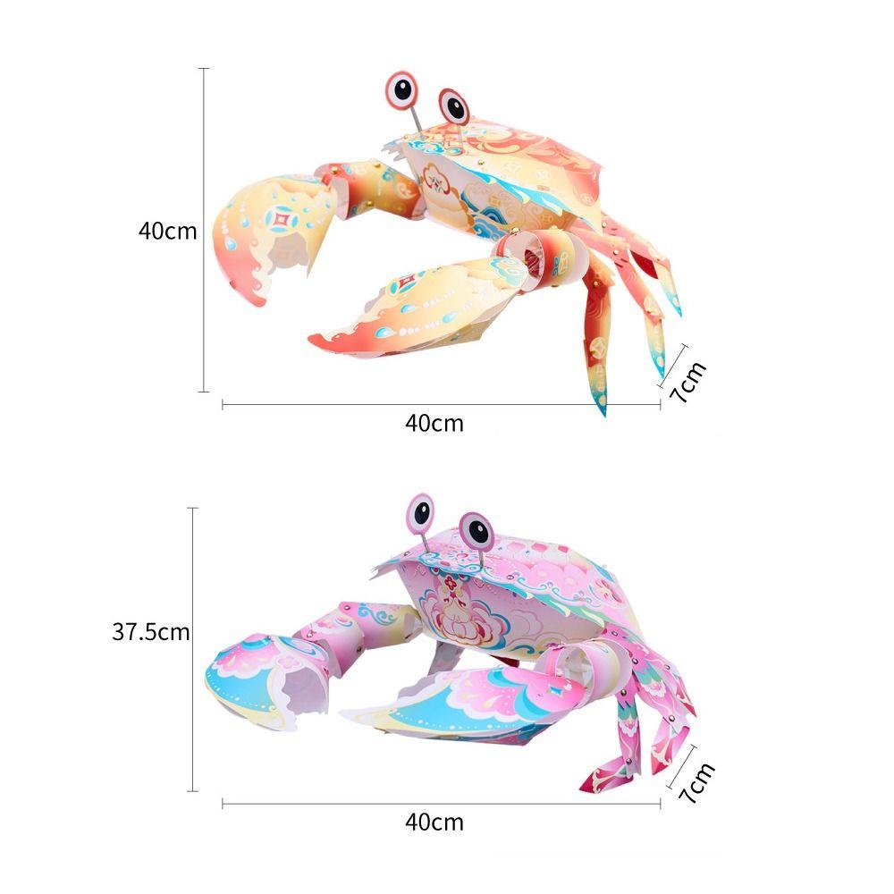 Chinese Style New Year Crab Portable Lantern Children Handheld Lantern Hanfu Accessories