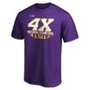 Ncaa Louisiana State University Tigers Lsu Tigers Pure Cotton Short-Sleeved T-Shirt