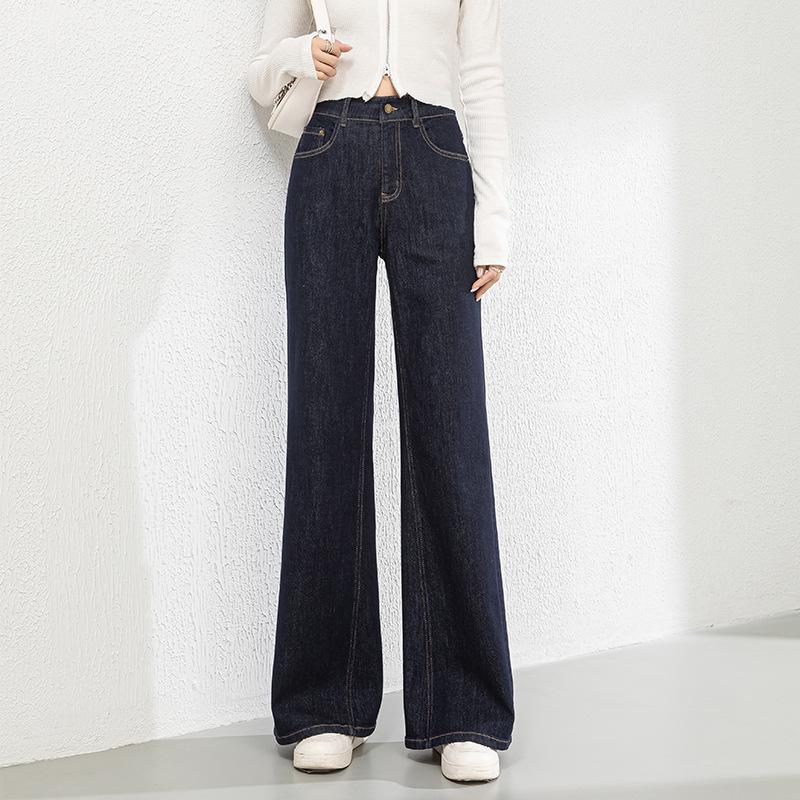

Women s High-Waisted Anti-Fade Flare Jeans - Spring 2026 Collection 2XL темно-синього кольору