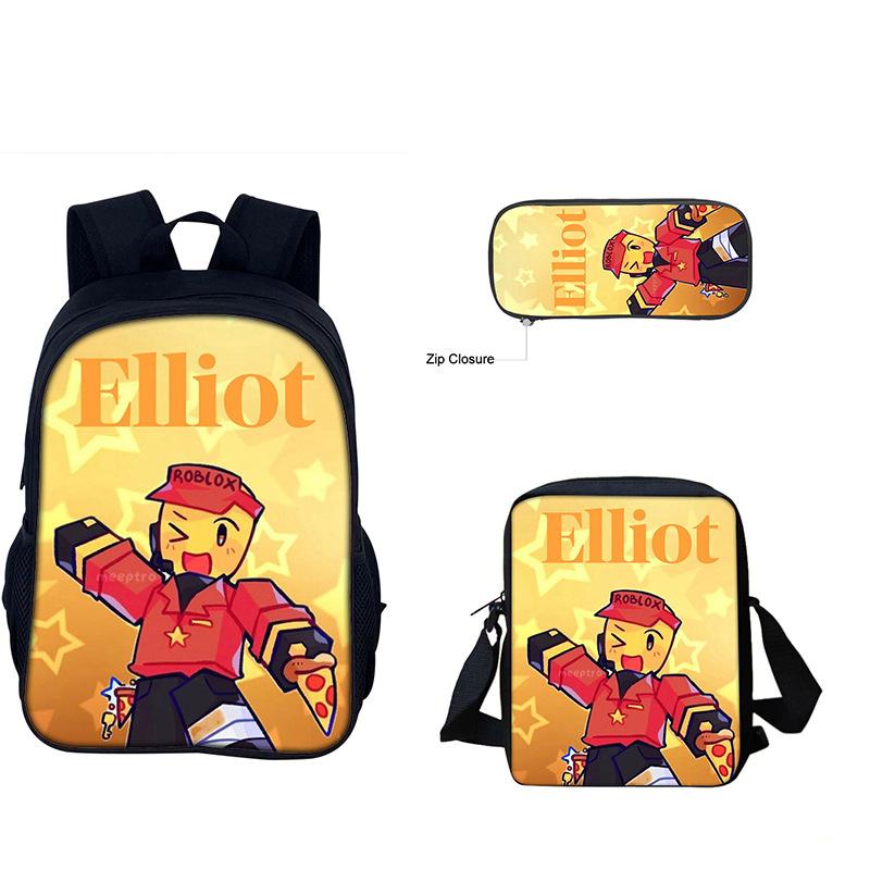 3pcs/set 3D Game Forsaken Gubby Primary and Secondary School Students Schoolbag Backpack shoulder Bag Pencil Bag School Bag