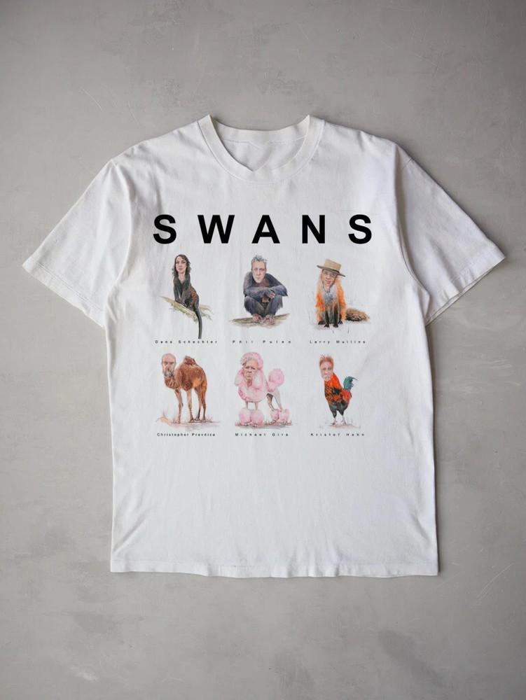 Swans Band Members Animal Shirt Unisex Concert S to 5XL DO636 Unisex T-Shirt L