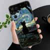 Retro Oil Painting Van-Gogh Cat Phone Case For Samsung Galaxy A52S A04S A21S A33 A23 A13 A14 A32 A52 A53 A54 A51 A71 M51