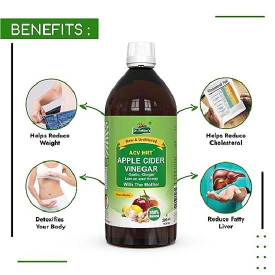 Dr. Patkar's Apple Cider Vinegar with Ginger, Garlic, Lemon, & Honey 500ml