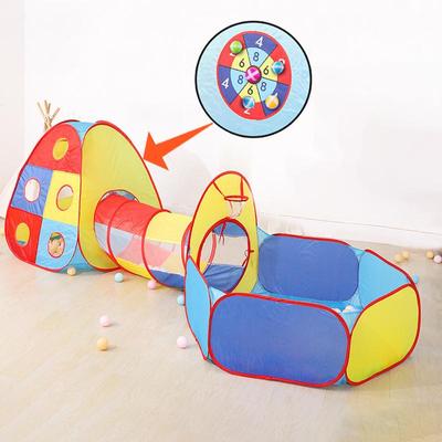 IMBABY 3 In 1 Baby Playpen For Children Indoor Toddler Foldable Playground Portable Infant Play Yard Tent Tunnel Without Ball