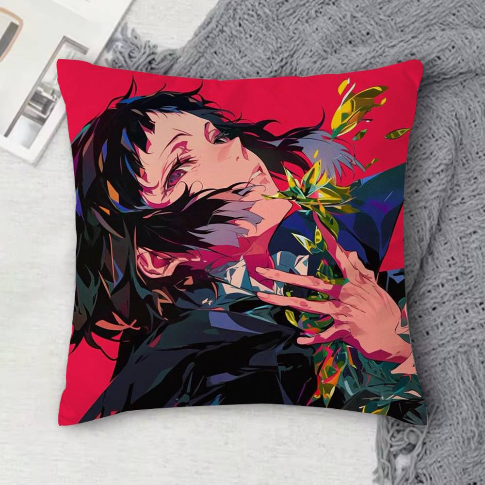 Ryunosuke Akutagawa Doublesided Printed Square Decorative Cushion Cover for Sofa Living Room Home Decor