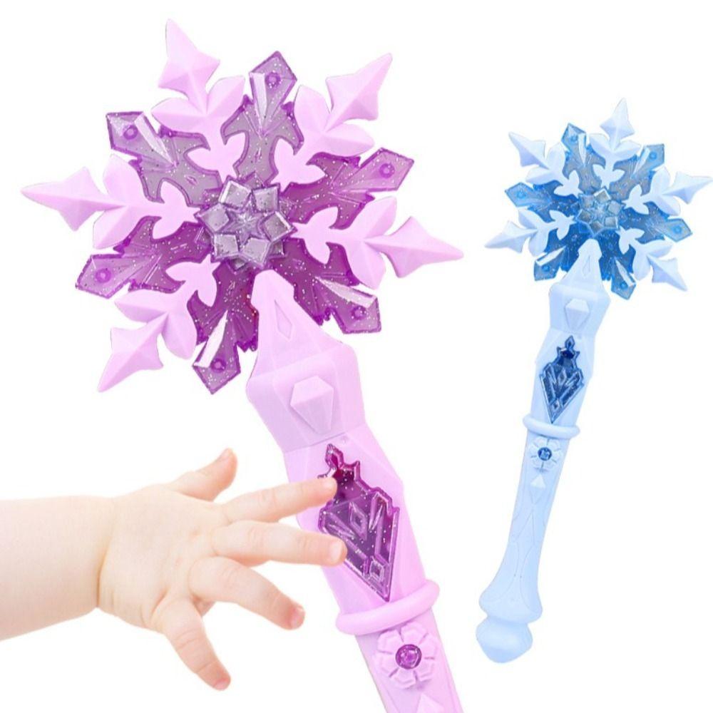 With Jewelry Set Light Up Snowflake Wand Glowing Sticks Flashing Snow Star Wands  Party Favor