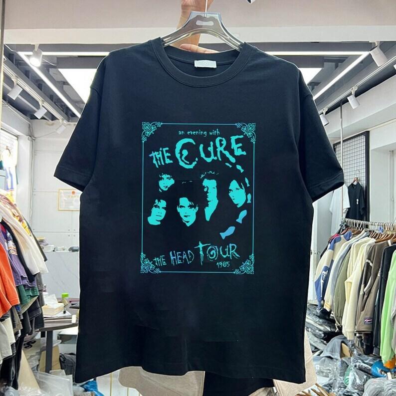 Футболка The Cure Collector Tour, Винтажная футболка ретро рок-группы Размеры S-5XL KH3380 Унисекс Футболка S