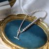 Simple and Gradual Artificial Pearl Necklace for Women's Elegant Style Pearl Collar Chain Chocker Neckchain