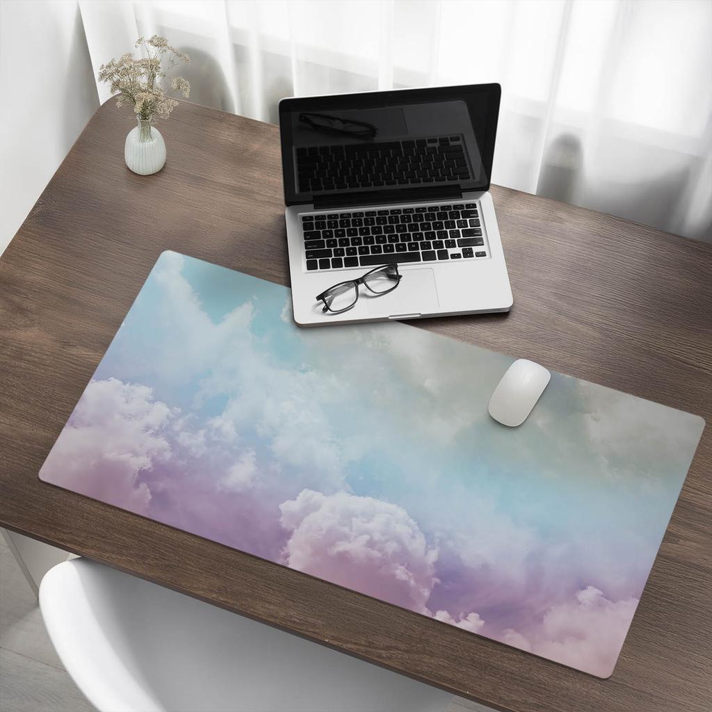 Anti-slip Gaming Mouse Pad Pastel Clouds 100X50 Cm