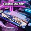Custom Name Personalized Genshin Impact Pattern Mousepad, Laptop PC Desk Mat, Decorative Desk Mat for Home Keyboard Pad Gift