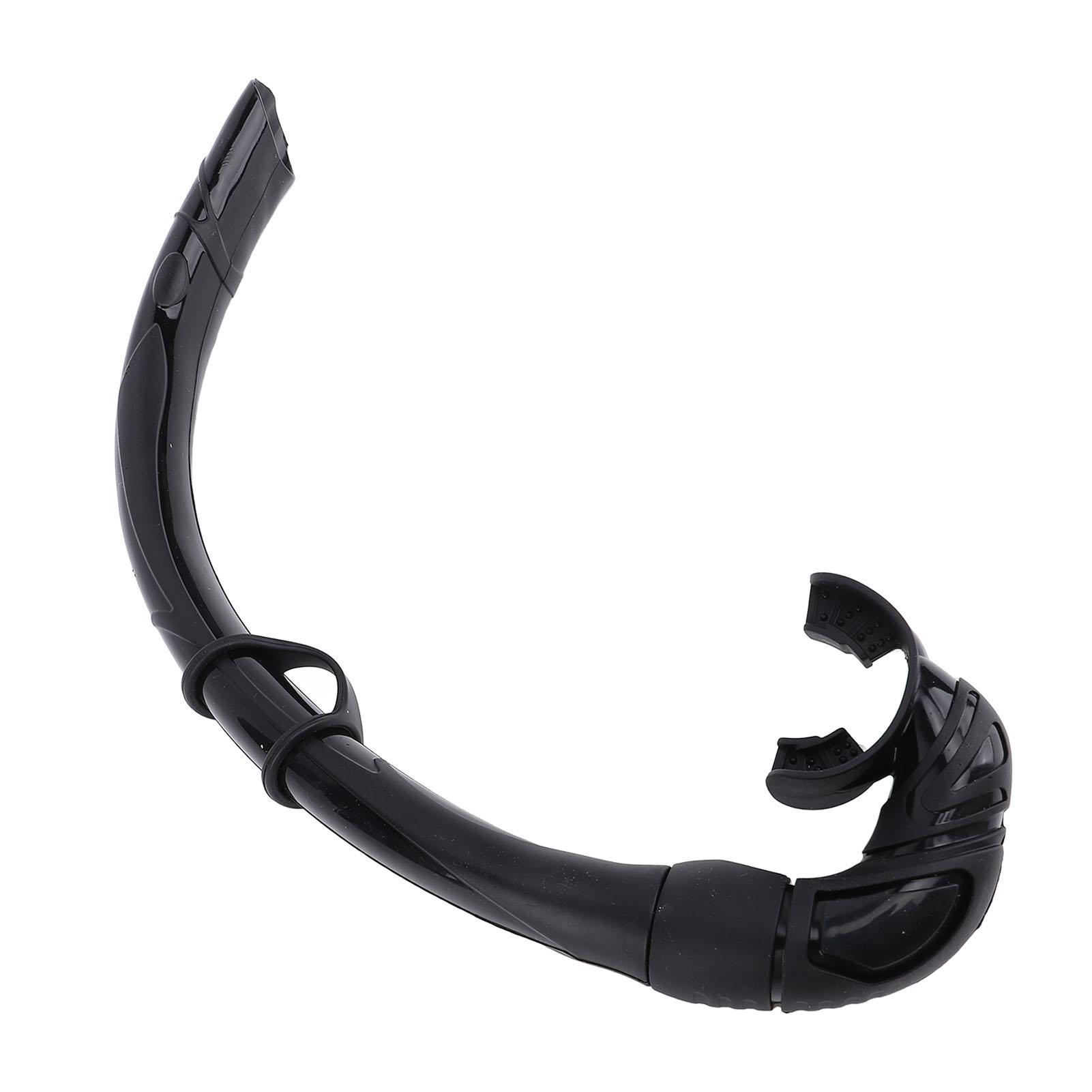 Freediving Snorkel Silicone Foldable Snorkel   Snorkel Wet Brthing Tube for Swim Training Diving Snorkeling