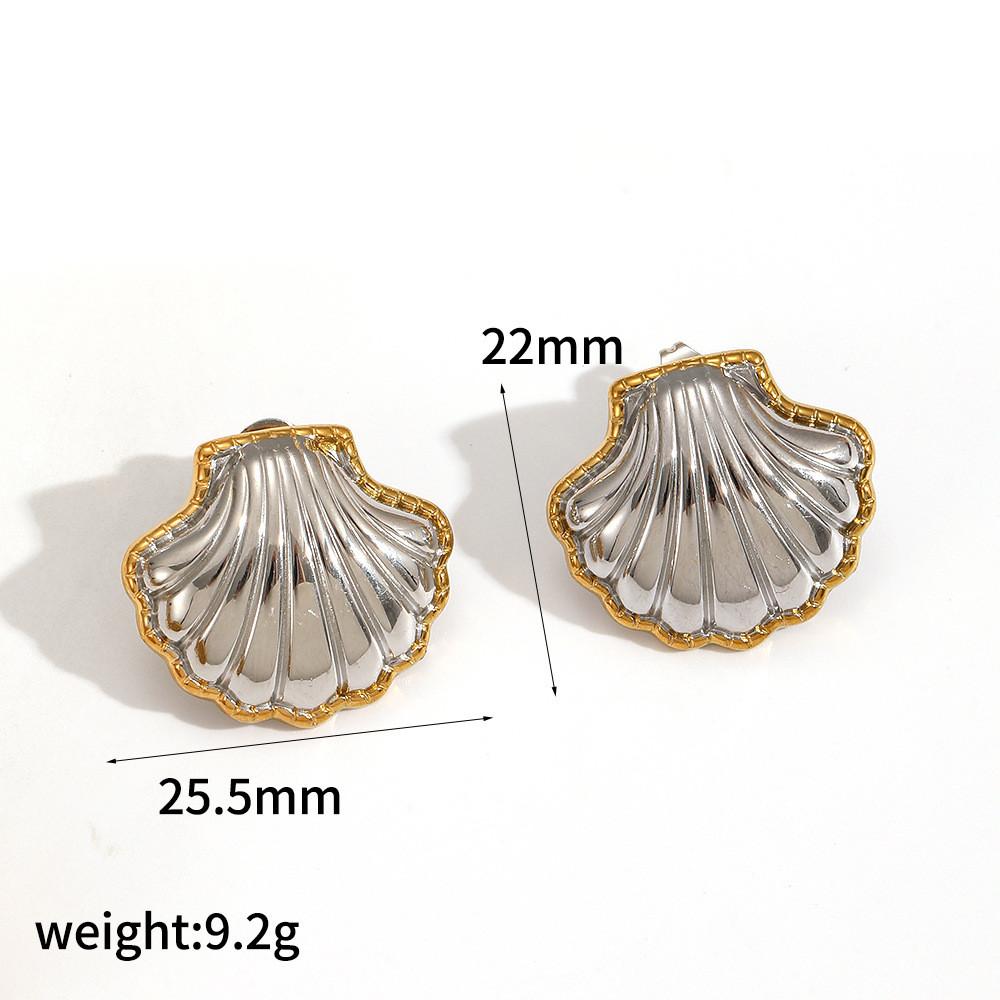 Modern Style Stainless Steel Geometric Earrings For Women Summer