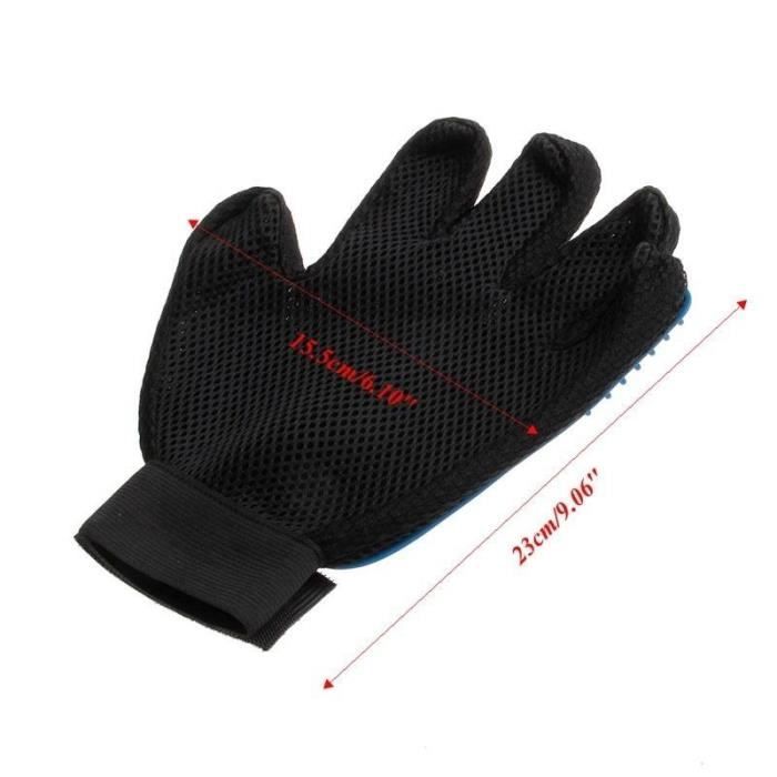 Guanto da toelettatura - DEV - True Touch - Massaggio delicato - Silicone morbido - Raccolta dei peli