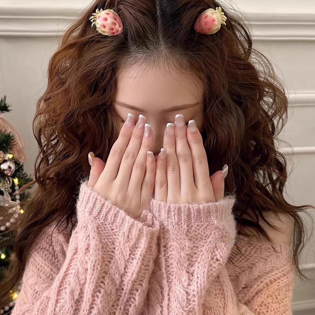 Cute Strawberry Hair Clips Korean Sweet Style Women Side Bangs Barrettes Daily Fashion Hair Accessories