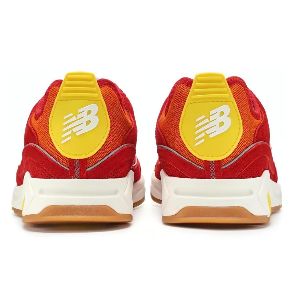 New Balance NB X-Racer Versatile Trendy Low-Top Lifestyle Casual Shoes Unisex Sneaker Red Yellow MSXRCSLF