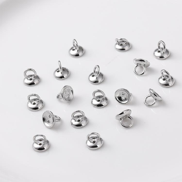 Multipurpose Pearls Clasp Endings Stylish Pearls Ends Strong Alloy Clasps for Beading and Clothing Embellishment