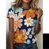 Casual Crew Neck Short Sleeve Fashion Versatile Top Women's Daily T-Shirts Women’s