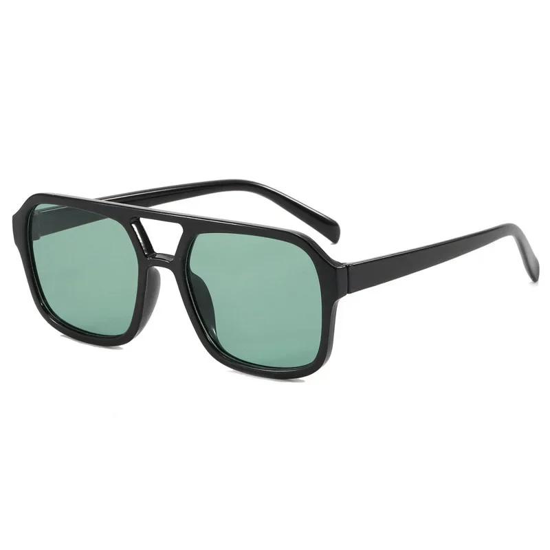 Vintage Quadratische Sonnenbrille für Damen Retro Marke Sonnenbrillen Damen Schwarz Gelb Mode Süßigkeitenfarben Tönungen UV400 Brillen