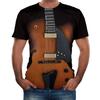 Guitar Cosplay T-shirt Men's Clothing Funny Design Short Sleeve T Shirts 3D Print Street Fashion Music Stage Party Cool Tees Top