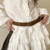 Star Metal Buckle Belts Gothic Pu Leather Waistband Retro Jeans Belt  Clothing Accessories