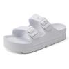 Summer Women's Thick Soled Slippers Outdoor Beach Sandals EVA Platform Flip Flops for House Slides Buckle Soft Thick Sole Sandals