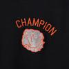 Long Antibacterial and Odor UV Graphic Logo TECH TERRY Crew Neck Black [Champion] Sweatshirt, Sleeve, Resistant, Stretch, Protection, Print, WEAVE(R)