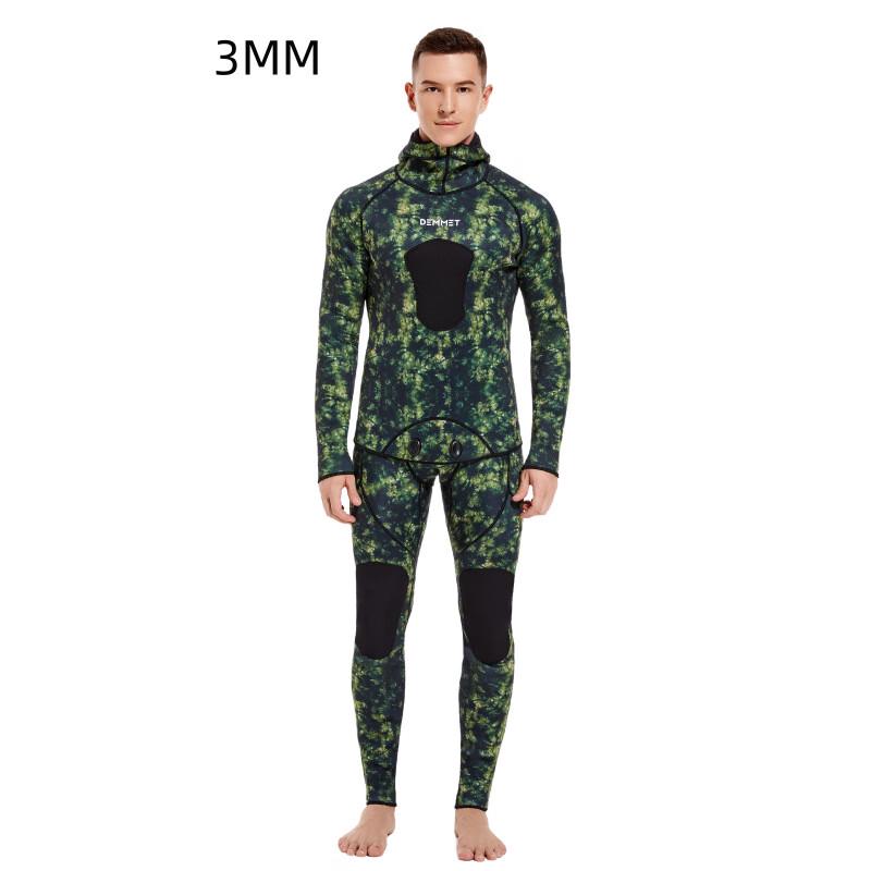 Men's 3MM Neoprene Camouflage Spearfishing Wetsuit