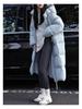 2025 Korean Style Women's Warm Hooded Mid-Length Down Coat