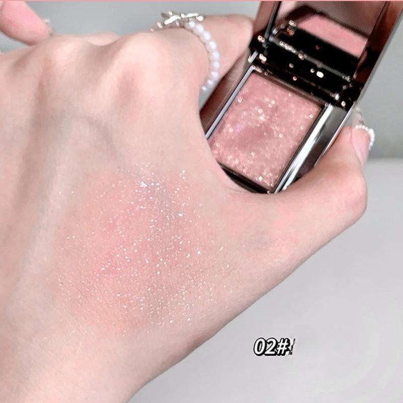 

Палетки блестящих голубых теней для век Сладкие крутые одинарные цвета Мини-палетка теней для век Перламутровые матовые мерцающие Осветляющий макияж глаз Женщины