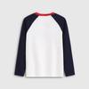 GAP Kids' Logo Print Colorblock Raglan Long Sleeve T-Shirt