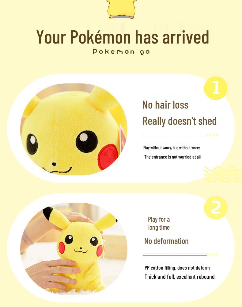 Officially Licensed Pikachu Plush Toy - Valentine's Day Gift