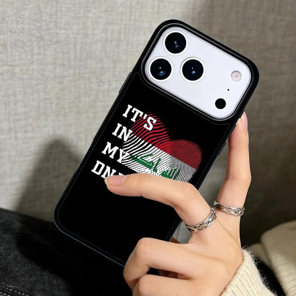 Capa Case for iPhone 17 Air 16 Pro Max 15 Plus 11 13 Mini 14 12 Back Phone Cover Iraqi Iraq National Flag iPhone 14