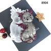 Cute Flying Dragon Snake Epoxy Mold Wall Home Decoration for Desktop Ornaments Flower Snake Flying Dragon Mold Molds DIY Craft