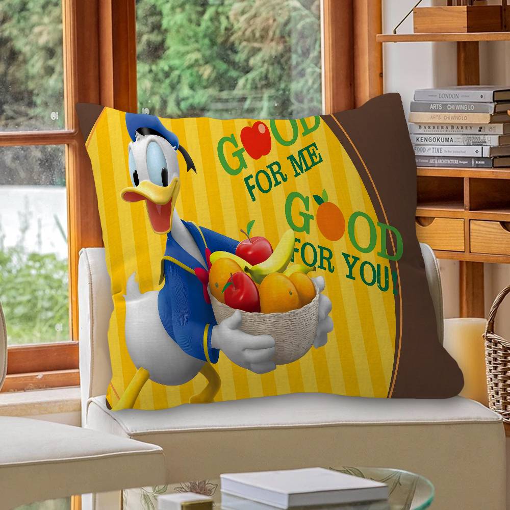 D-Donald D-Duck Personalized Picture Text Home Decorative Pillows Household Gifts 45x45cm