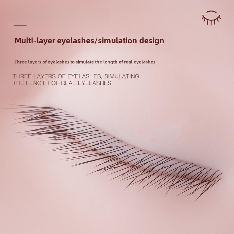 Wimpern-Übungsmodellkopf mit dreischichtigen künstlichen Wimpern