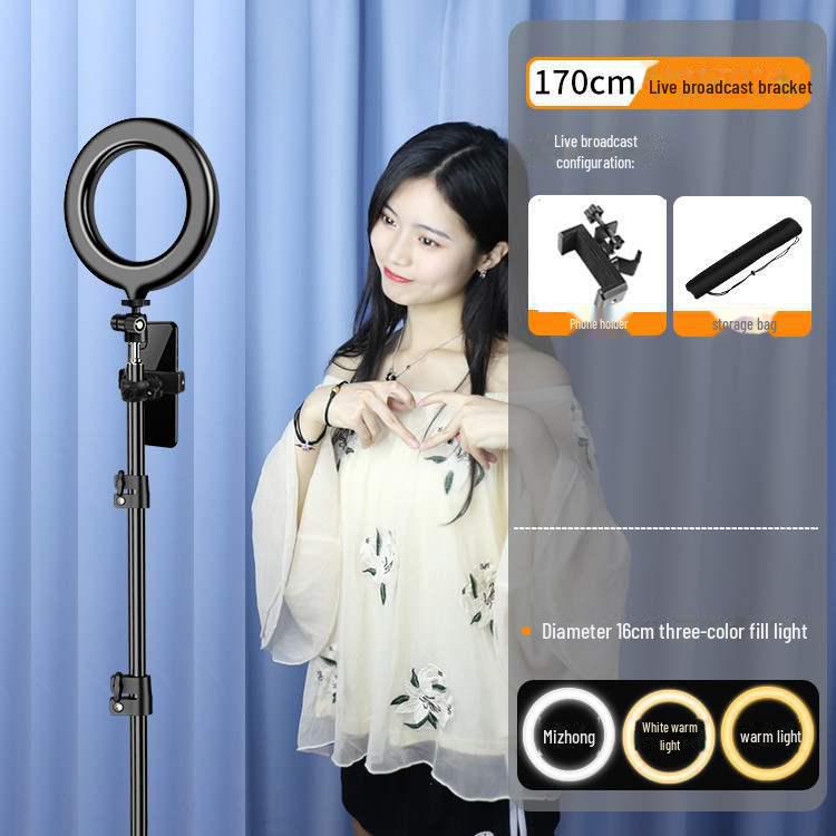 Mobiltelefon Ringlys for Livestreaming og Fotografering