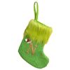 Stylish Embroidered Alphabets Christmas Stocking Knitted Festival Sock for Children Multicolors Holiday Stockings