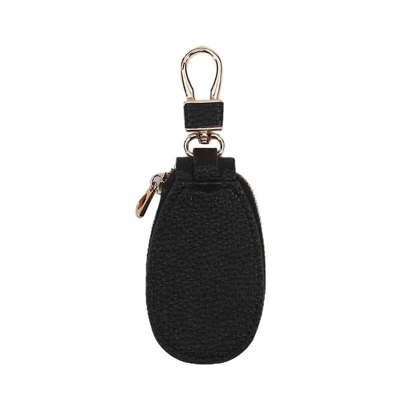 Leather Car Key Case Wallets Universal Car Key Chain Bag Car Remote Control Key Bag Unisex Pouch Zipper Car Key Case